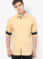 Monteil & Munero Solid Lemon Casual Shirt