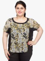 Oxolloxo Black Printed Top