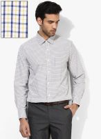 Peter England Blue Slim Fit Formal Shirt