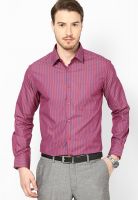 Peter England Red Full Sleeve Formal Shirt