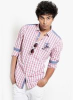 Probase Checked Pink Casual Shirt