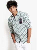 Probase Checks White Casual Shirt