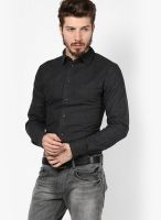 RVLT Grey Casual Shirt With Pearl Look Buttons
