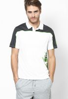 Reebok White Printed Polo T-Shirts