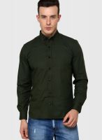Rigo Green Slim Fit Casual Shirt
