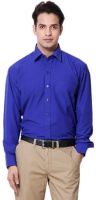 Rvc Fashion Men's Solid Party Blue Shirt