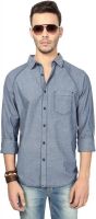 SF Jeans by Pantaloons Men's Polka Print Casual Dark Blue Shirt