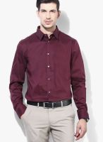 Sisley Maroon Formal Shirt