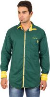 Skie Studio Men's Solid Casual Green Shirt Skie Studio Men's Solid Casual Green Shirt