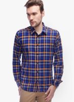 Slub Checks Multicoloured Color Casual Shirt