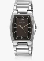 Sonata Ng7998sm01a Silver/Black Analog Watch