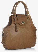 Stamp Tan Leather Handbag