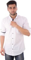 Studio Nexx Men's Printed Casual White Shirt