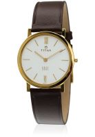 Titan Edge Nd679Yl01 Brown/White Analog Watch