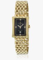 Titan Ne1927Ym06 Golden/Black Analog Watch