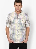 Turtle Checks Yellow Casual Shirt