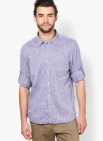 Turtle Solid Blue Casual Shirt