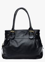 Utsukushii Black Polyurethane (Pu) Handbag