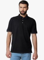 Yepme Black Solid Polo T-Shirt
