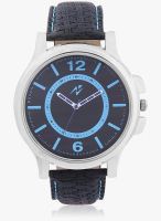 Yepme Blue/Black Leatherette Analog Watch