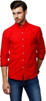 Yepme Men's Solid Casual Red Shirt