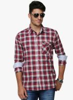 Yepme Red Regular Fit Casual Shirt