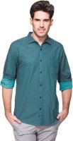 Zovi Men's Printed Casual Blue Shirt