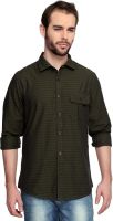 Zovi Men's Solid Casual Green Shirt