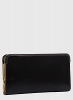 Alessia Black Polyurethane (Pu) Wallet