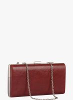 Alessia Red Synthetic Clutch