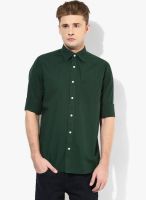 Allen Solly Green Slim Fit Casual Shirt