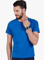 As Original By American Swan Blue Solid Henley T-Shirt