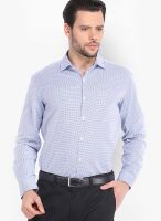 Black Coffee Checked Light Blue Formal Shirt