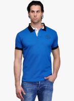 Canary London Blue Solid Polo T-Shirt