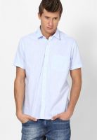 Code by Lifestyle Blue Slim Fit Casual Shirt