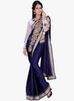 Florence Blue Embroidered Saree