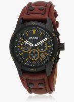 Fossil Ch2923 Coachman Brown/Green Analog Watch