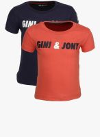 Gini & Jony Pack Of 2 Blue Value Packs T-Shirt