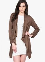 Harpa Brown Solid Shrug