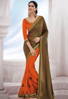 Indian Women By Bahubali Green Sarees