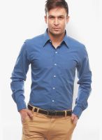 Jogur Blue Regular Fit Casual Shirt