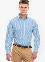 Jogur Striped Blue Formal Shirt