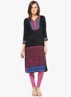 Kurti'S Black Printed Kurtis