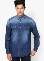Lee Blue Casual Shirt