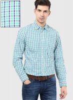 Lee Green Check Regular Fit Casual Shirt