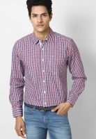 Lee Red Check Slim Fit Casual Shirt
