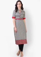 Libas Black Printed Kurtas