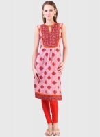 Libas Pink Printed Kurta