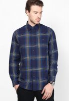 Nautica Blue Checks Casual Shirt