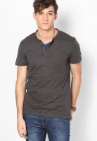 New Look Grey Henley T-Shirt